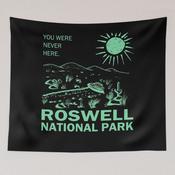Item preview, Roswell National Park New Mexico UFO Flying Saucer Aliens designed and sold by kiwi91.