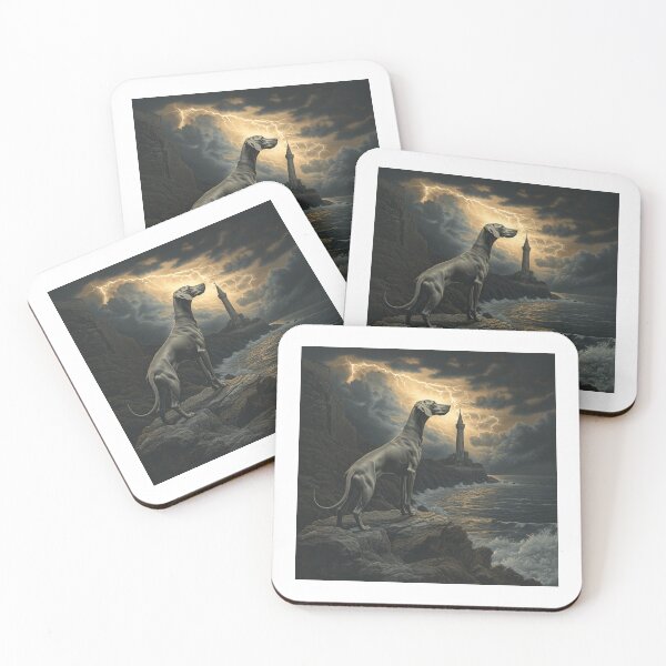Item preview, Weimaraner On A Cliff designed and sold by Nocturne  Paws.