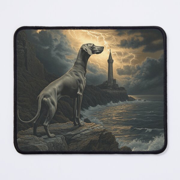 Item preview, Weimaraner On A Cliff designed and sold by Nocturne Paws.