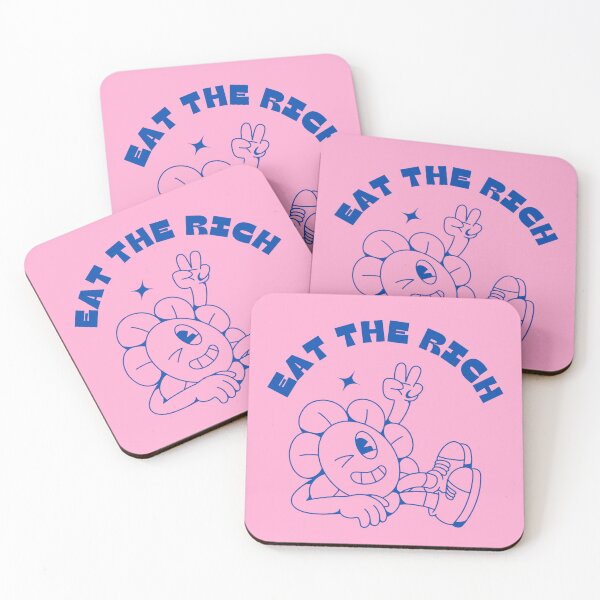 Item preview, Eat The Rich Sunflower Retro Illustration designed and sold by Anna Liz Heart.