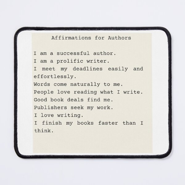 Item preview, Affirmations for Authors designed and sold by HeatherFoxe.