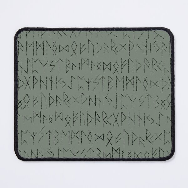 Item preview, Runic green alphabet nordic scandinavian goblincore elf goblincore designed and sold by Fantasy Cache.