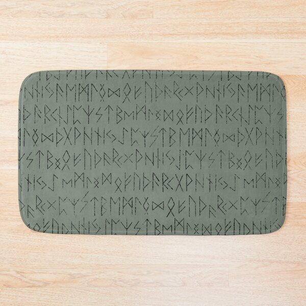 Item preview, Runic green alphabet nordic scandinavian goblincore elf goblincore designed and sold by Fantasy Cache.