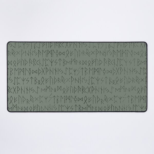 Item preview, Runic green alphabet nordic scandinavian goblincore elf goblincore designed and sold by Fantasy Cache.