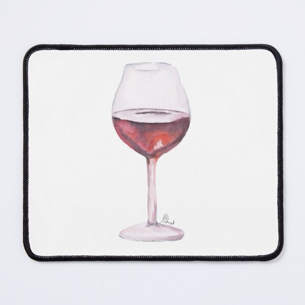 Item preview, Watercolor Wine Glass designed and sold by SchmeckStudio.