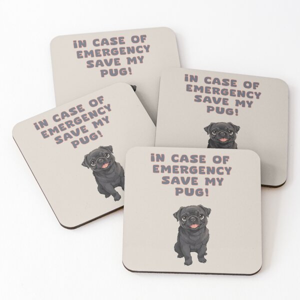 Item preview, IN CASE OF EMERGENCY SAVE MY PUG! designed and sold by La Loca.