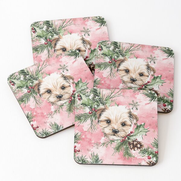 Item preview, Pink Puppy Love Christmas designed and sold by MixinMadness.