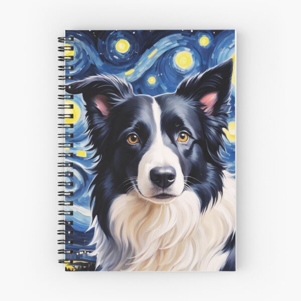 Item preview, Border Collie Starry Night Art Portrait  designed and sold by ChaosReigns91.