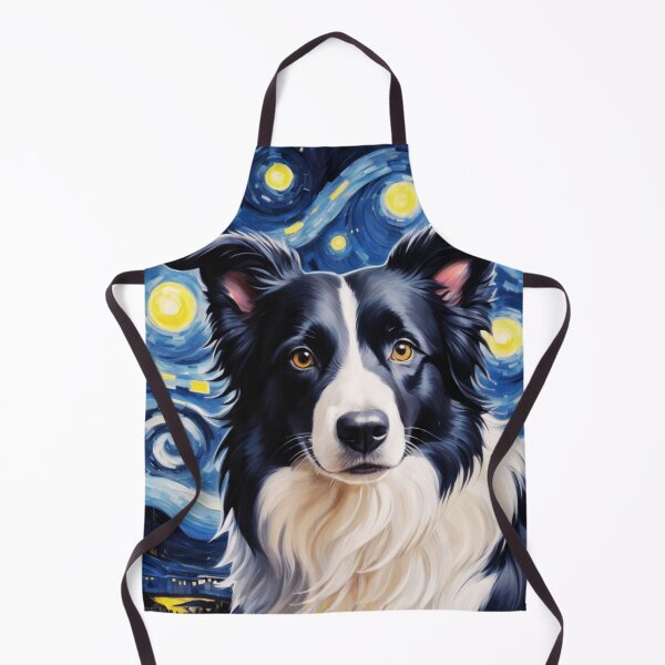 Item preview, Border Collie Starry Night Art Portrait  designed and sold by ChaosReigns91.