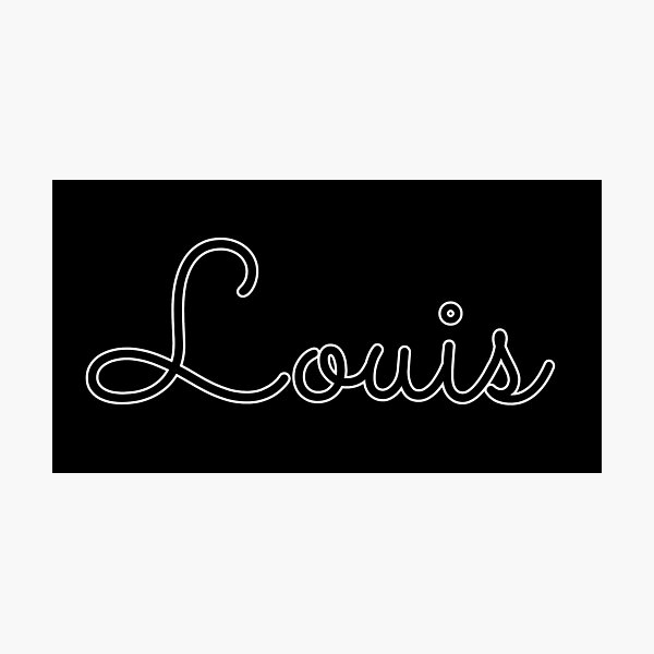 Item preview, Writing Louis Name Label (Black) designed and sold by NormadWorld.