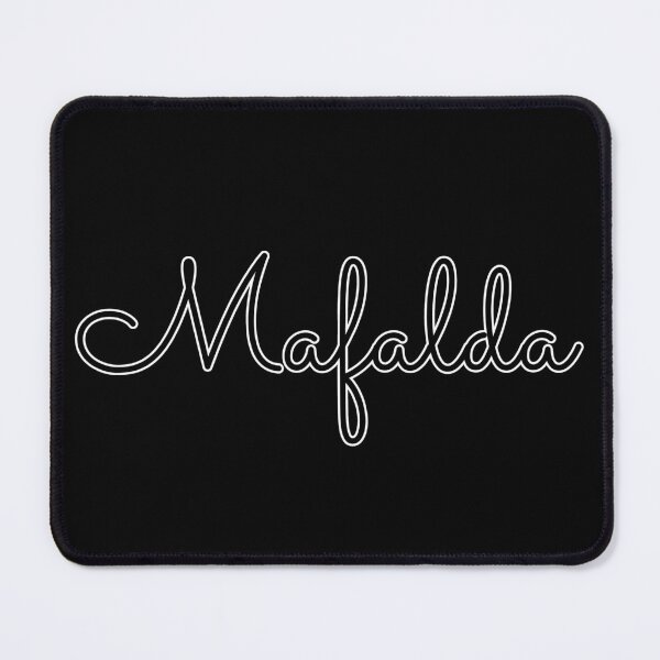 Item preview, Writing Mafalda Name Label (Black) designed and sold by NormadWorld.