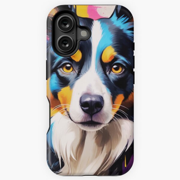 Artikel-Vorschau von Porträt im Border-Collie-Graffiti-Stil, designt und verkauft von ChaosReigns91.