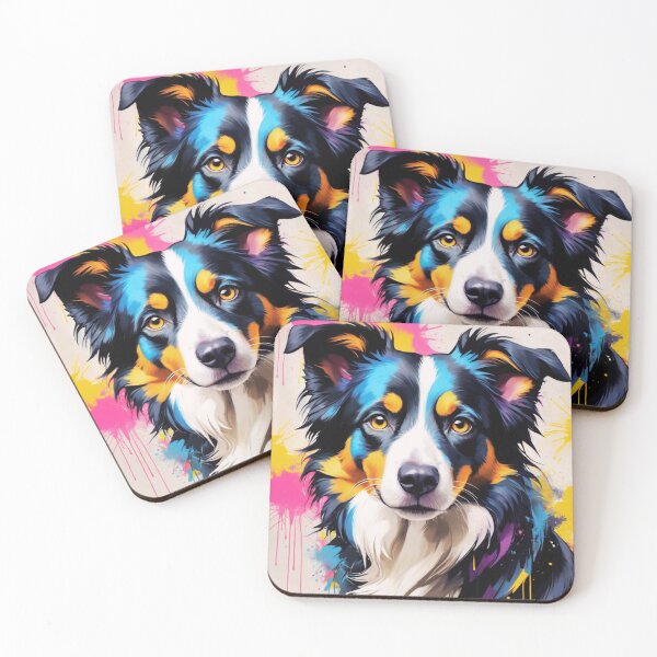 Item preview, Border Collie Graffiti Style Portrait  designed and sold by ChaosReigns91.