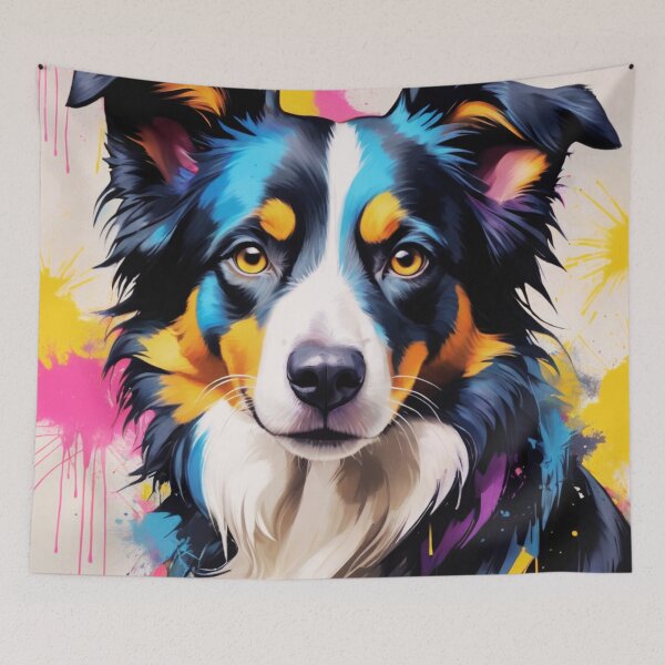 Item preview, Border Collie Graffiti Style Portrait  designed and sold by ChaosReigns91.