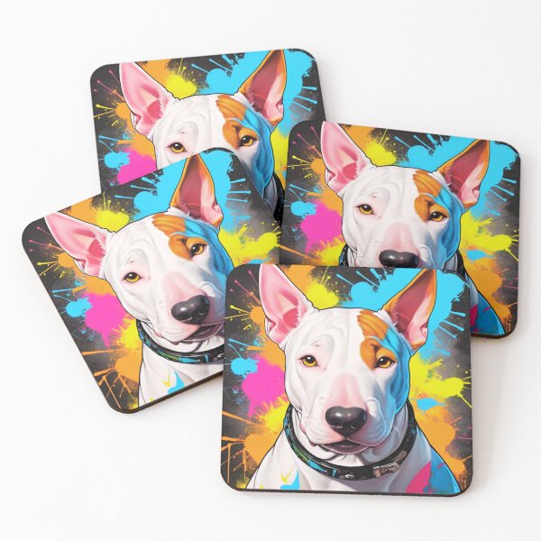 Item preview, English Bull Terrier Graffiti Style Portrait  designed and sold by ChaosReigns91.