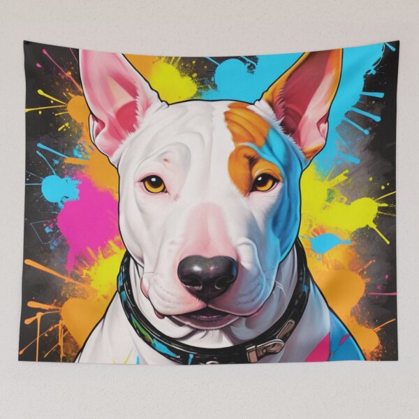 Item preview, English Bull Terrier Graffiti Style Portrait  designed and sold by ChaosReigns91.