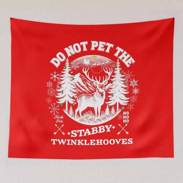 Item preview, Funny Christmas Reindeer - Do Not Pet the Stabby Twinklehooves designed and sold by kiwi91.