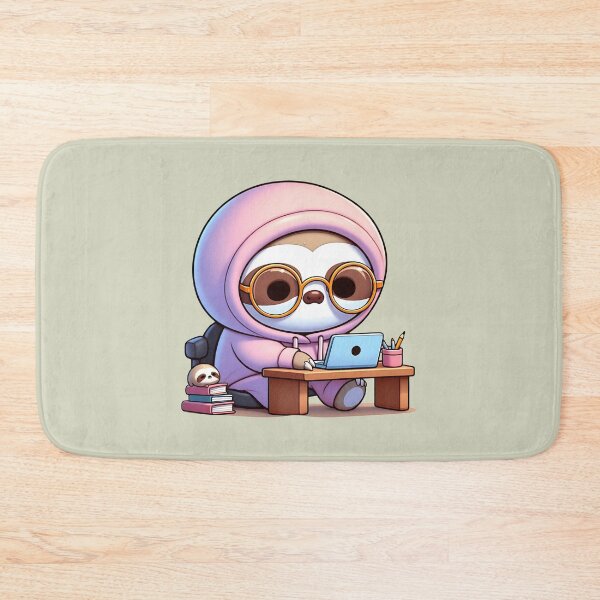 Item preview, Studious Sloth with Laptop and Glasses designed and sold by Kwanbaba21.