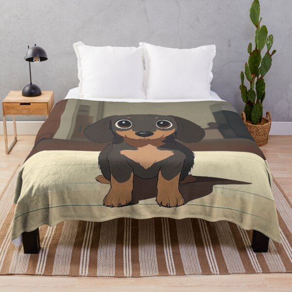 Item preview, Dachshund puppy | Anime style designed and sold by ComicsFactory.
