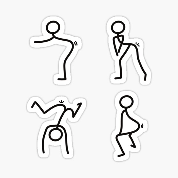 Item preview, Twerking Sticks, Dancing Stick Figures designed and sold by Danielle Whitis Design.