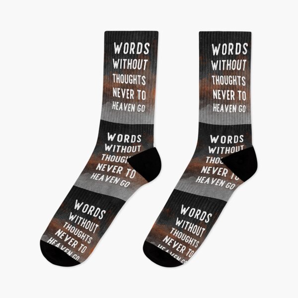 Item preview, Cita de Shakespeare de Hamlet: Las palabras sin pensamientos nunca llegan al cielo designed and sold by violet-hope.
