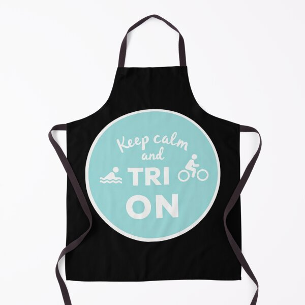 Item preview, Keep Calm and TRI On – Triathlon Motivational Design designed and sold by Triathlongram.