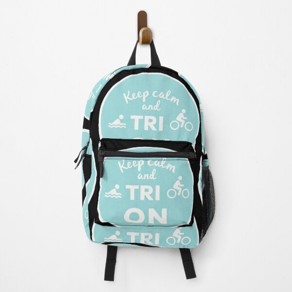 Item preview, Keep Calm and TRI On – Triathlon Motivational Design designed and sold by Triathlongram.