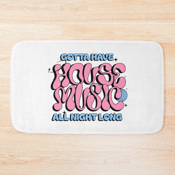 Item preview, HOUSE MUSIC  - Gotta Have Y2K Font (black/pink/blue)  designed and sold by Discothreadz.