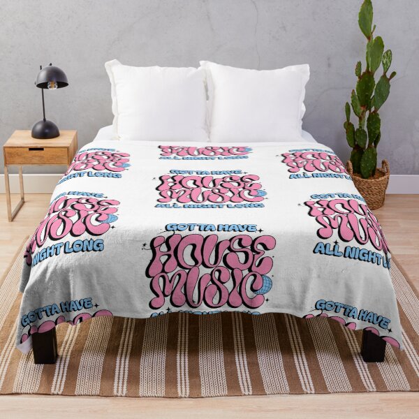 Item preview, HOUSE MUSIC - Gotta Have Y2K Font (black/pink/blue) designed and sold by Discothreadz.