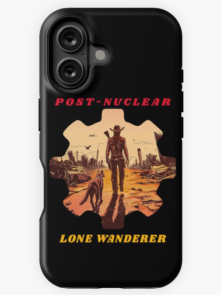 Imagen 1 de 4, Funda de iPhone con la obra El vagabundo solitario posnuclear, diseñada y vendida por legendaryskins.