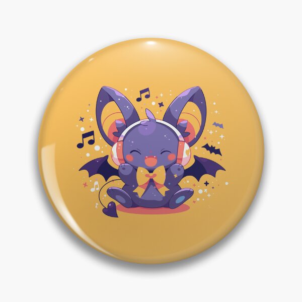 Item preview, Cute little bat listening to Halloween music designed and sold by etherElric.