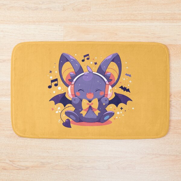 Item preview, Cute little bat listening to Halloween music designed and sold by etherElric.