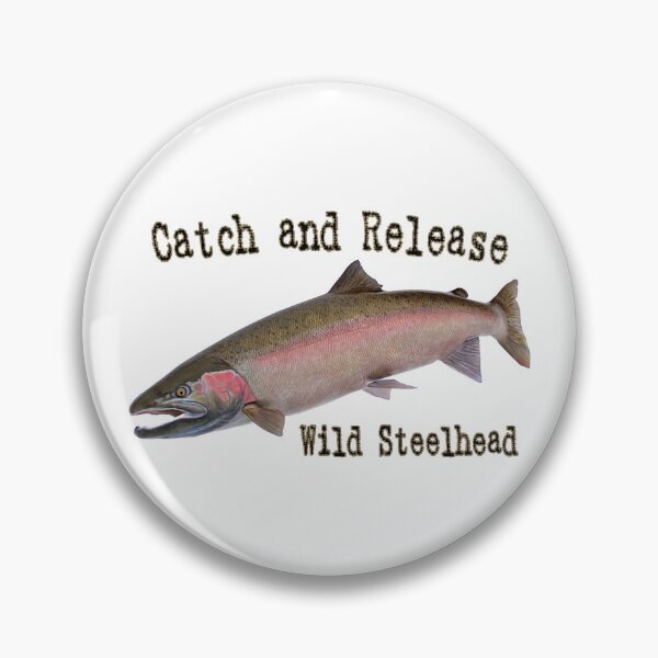 Item preview, Steelhead, Catch and Release, Original Fish Art designed and sold by crbtee.