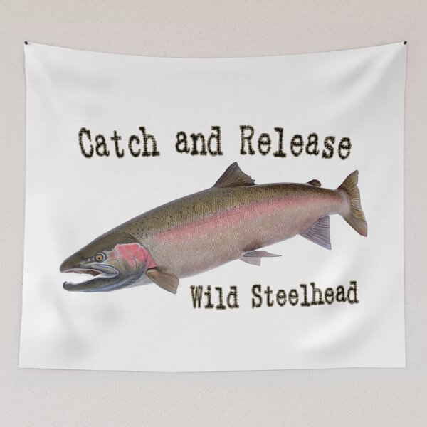 Item preview, Steelhead, Catch and Release, Original Fish Art designed and sold by crbtee.