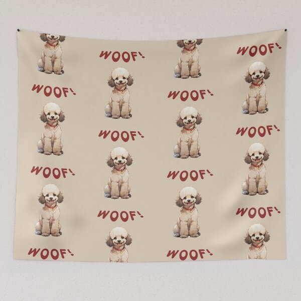 Item preview, POODLE WOOF,CUTE KAWAII ANIMAL. designed and sold by La Loca.