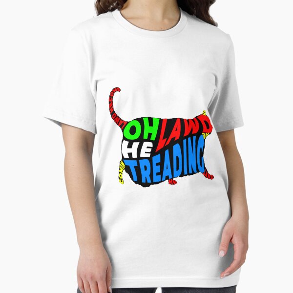 Item preview, Oh lawd he treading - chonk cat meme designed and sold by intergrate.