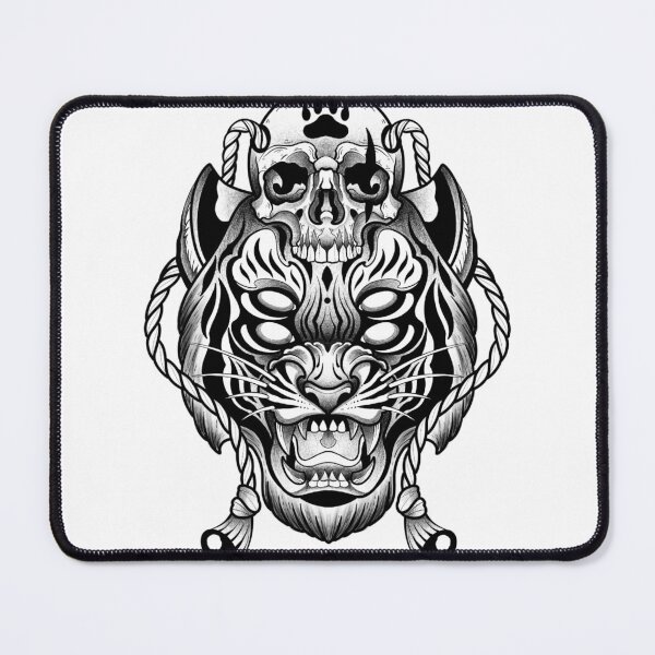 Item preview, Oriental style demon tiger designed and sold by 7Delamancha.