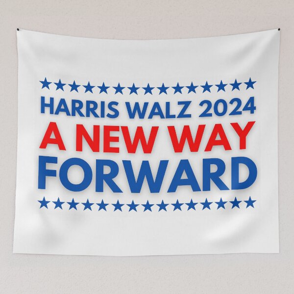 Item preview, A New Way Forward: Kamala Harris Walz 2024 designed and sold by Fantasy Masterpiece.