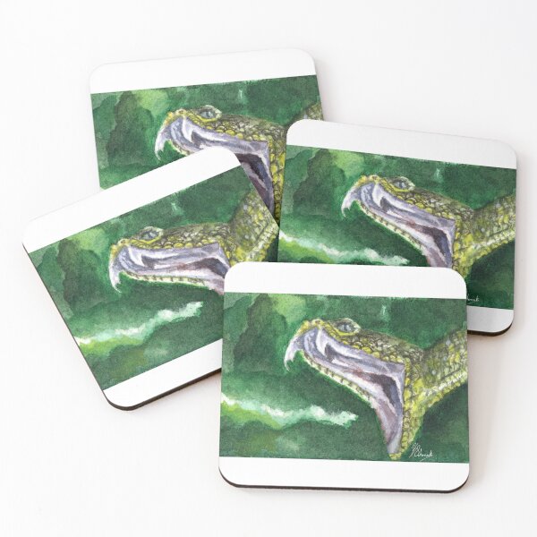 Aperçu de l'œuvre Impression aquarelle de Serpentard créée et vendue par SchmeckStudio.