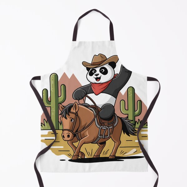 Item preview, Cowboy Panda Riding a Bronco designed and sold by Very Good Tees.