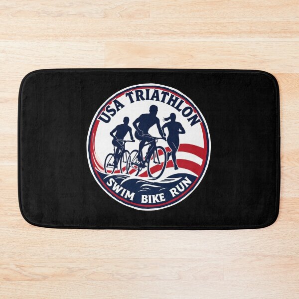 Item preview, Proud USA Triathlete | Swim Bike Run Patriotic Design designed and sold by Triathlongram.