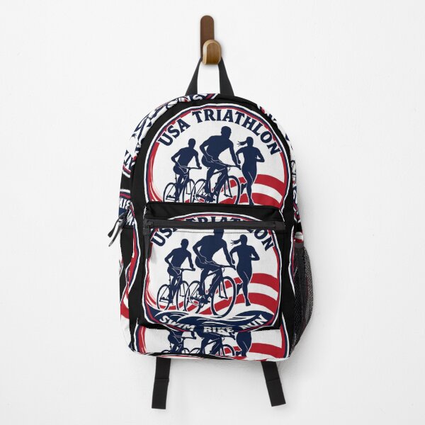 Item preview, Proud USA Triathlete | Swim Bike Run Patriotic Design designed and sold by Triathlongram.