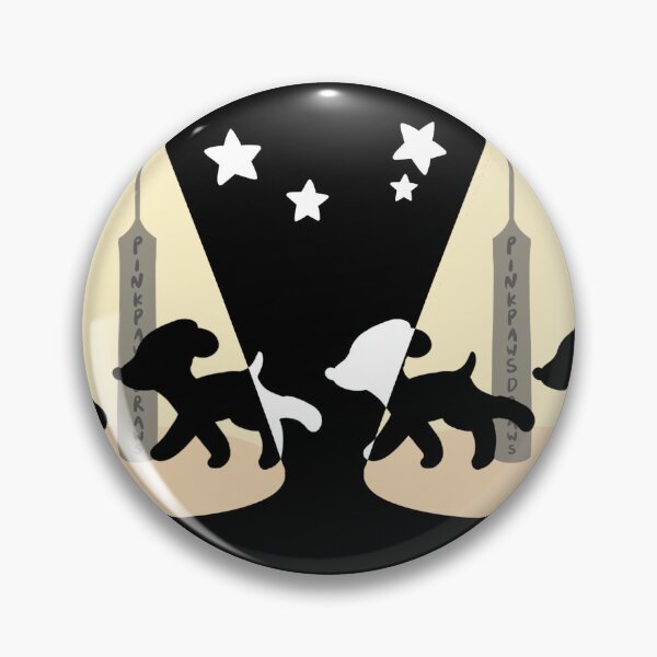 Item preview, Puppies under lampposts Cute Dog Print Stars designed and sold by pinkpawsdraws.