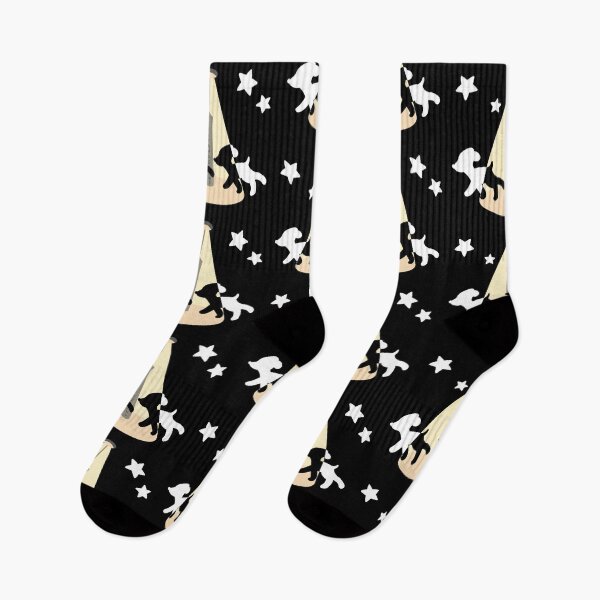 Item preview, Puppies under lampposts Cute Dog Print Stars designed and sold by pinkpawsdraws.