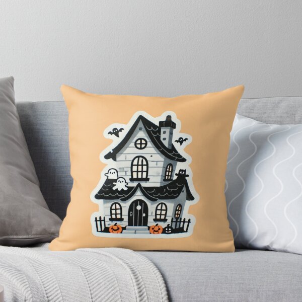 Item preview, Retro Halloween Haunted House designed and sold by Bug-and-Dove.