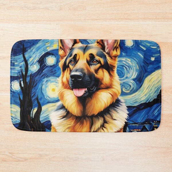 Item preview, German Shepherd Starry Night Art Portrait  designed and sold by ChaosReigns91.