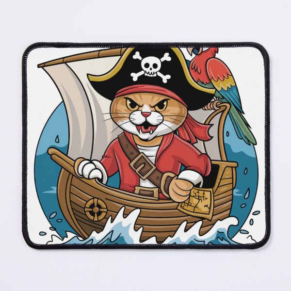 Item preview, Pirate Cat Sailing a Ship designed and sold by Very Good Tees.