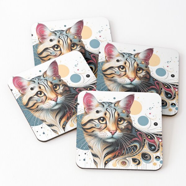 Item preview, California Spangled Cat - Colorful Dream designed and sold by LegademaArt.