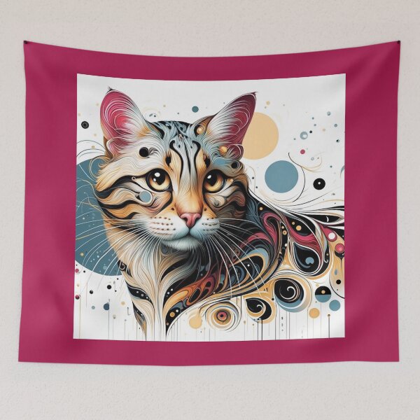 Item preview, California Spangled Cat - Colorful Dream designed and sold by LegademaArt.