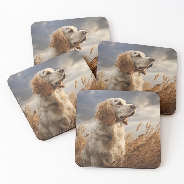 Item preview, Clumber Spaniel in a Field designed and sold by Samuelsboro.